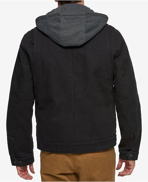 Levi's Men's Hooded SherpaLined Denim Jacket Coats & Jackets Men