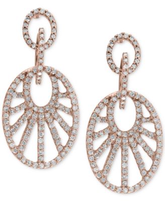 EFFY Collection - Diamond Drop Earrings (7/8 ct. t.w.) in 14k Rose Gold