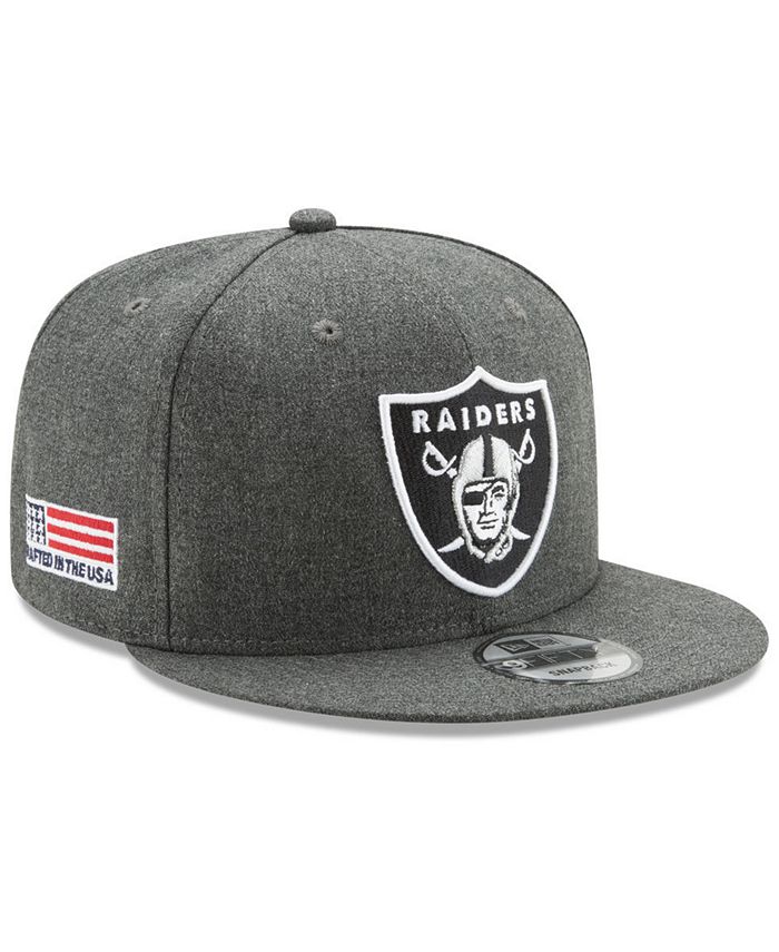 New Era Oakland Raiders Crafted In America 9FIFTY Snapback Cap - Macy's