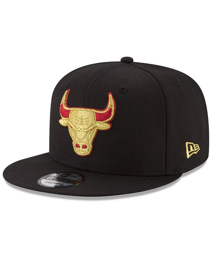 New Era Chicago Bulls Gold on Team 9FIFTY Snapback Cap - Macy's