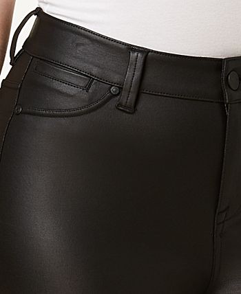 Celebrity pink faux outlet leather pants