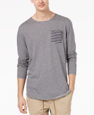 American Rag - Men's Long-Sleeve Striped T-Shirt