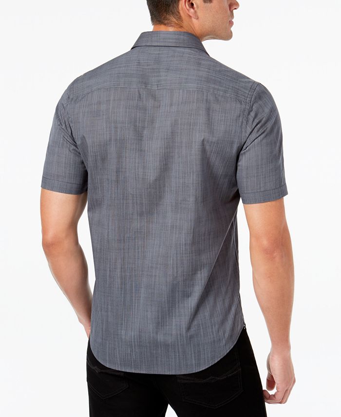 Alfani Men's Warren No Pocket Short Sleeve Shirt, Created for Macy's ...