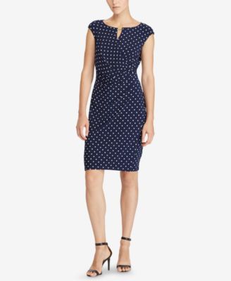 macy's ralph lauren polka dot dress