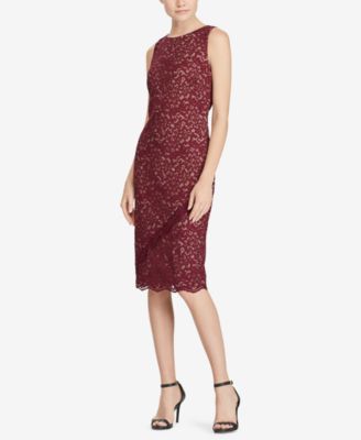 macys ralph lauren lace dress