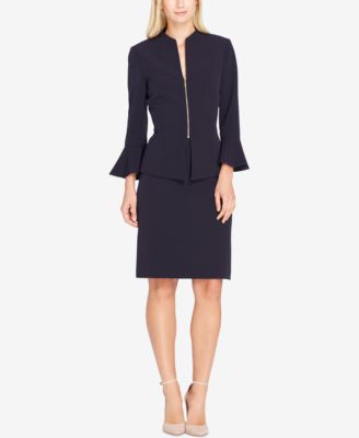 Tahari ASL - Bell-Sleeve Skirt Suit