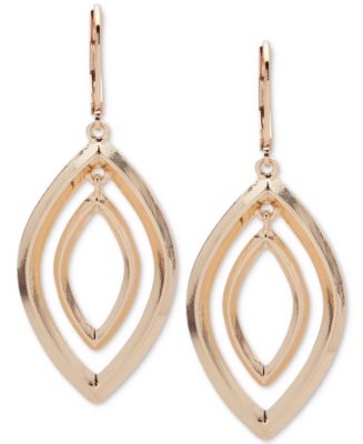 Anne Klein Silver-Tone Orbital Drop Earrings - Macy's