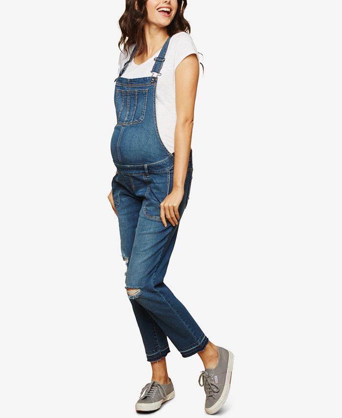 Indigo Blue Motherhood Maternity Denim Overalls And Reviews Maternity 8763