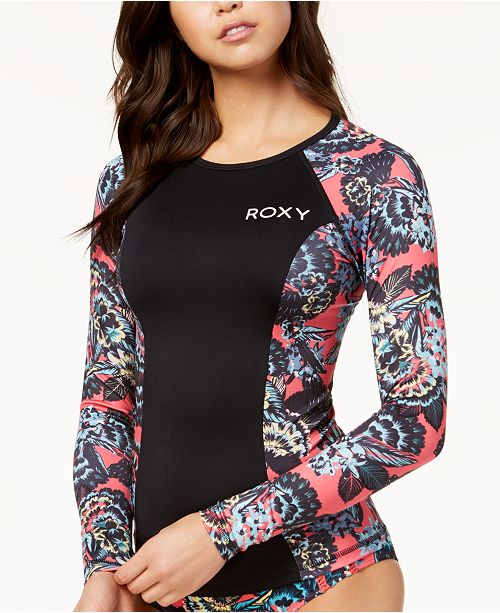 Roxy LongSleeve Rash Guard & Reviews Swimwear Women Macy's