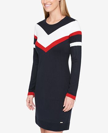 Tommy Hilfiger - Colorblocked Sweater Dress