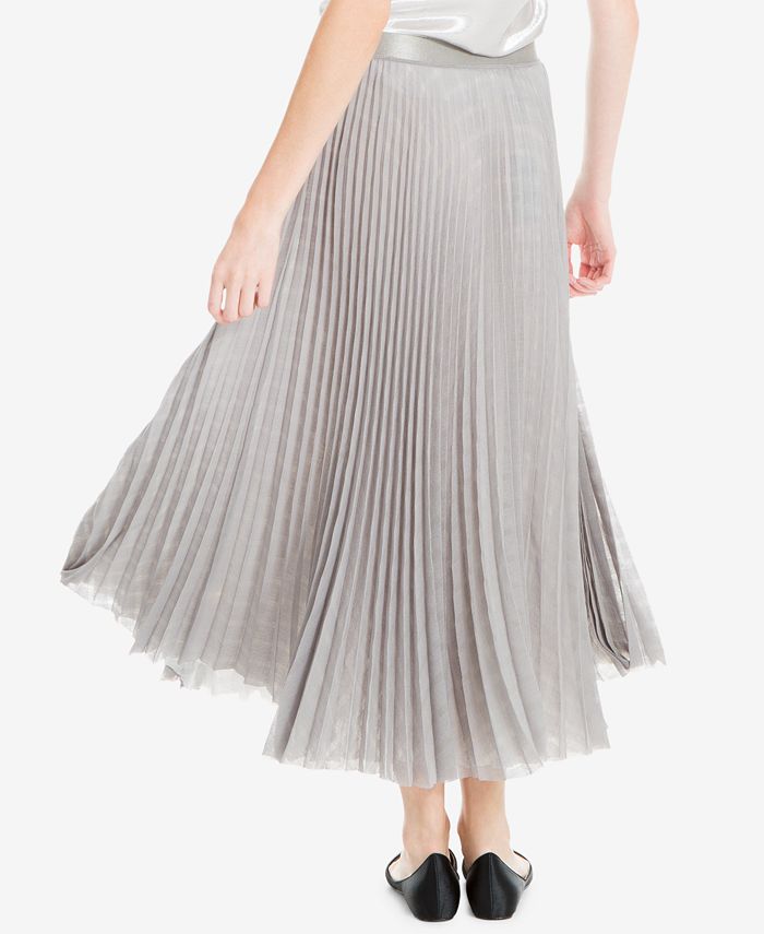 Max Studio London Pleated Metallic Skirt, Created for Macy's & Reviews ...