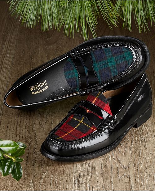 bass plaid weejuns