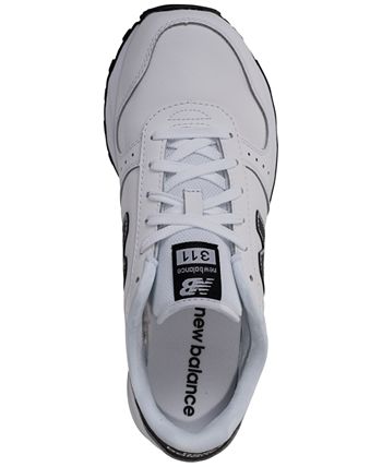 New Balance Men's 311 Leather Casual Sneakers from Finish Line - Macy's