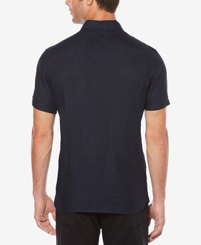 Perry Ellis Men's Linen Textured Shirt - Macy's