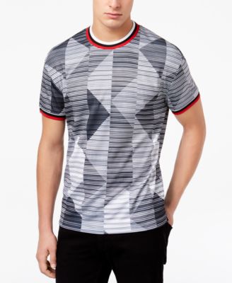 Kenneth Cole Men's Printed Zip-Front Button Up Shirt | Long Sleeve Casual Shirt With City Lights Print