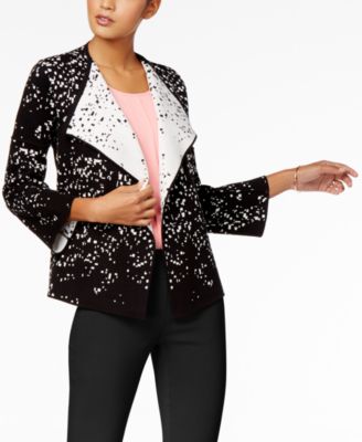 Alfani Petite Contrast Open-Front 