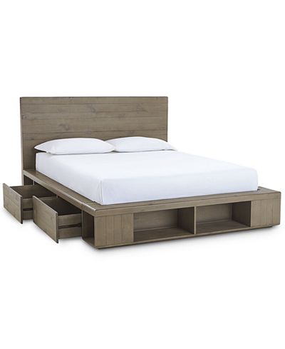 Brandon Storage King Platform Bed, Created for Macy&#39;s - Furniture - Macy&#39;s
