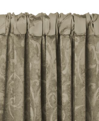 Mia Jacquard Scroll Blackout Window Curtain