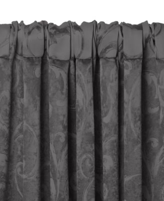 Mia Jacquard Scroll Blackout Window Curtain