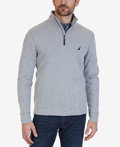 Nautica Men's Quarter-Zip Pullover Sweater - Sweaters - Men - Macy's