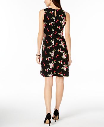 Charter Club Embroidered Mesh Dress, Created for Macy's - Macy's
