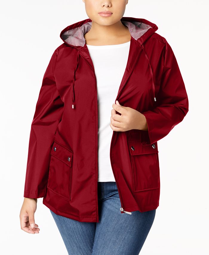 Karen Scott Plus Size Hooded Jacket, Created for Macy's - Macy's