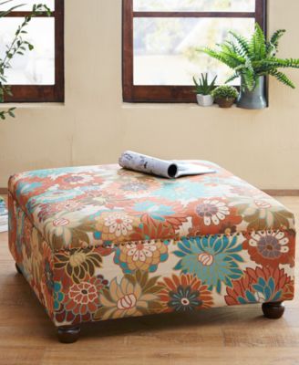 Charlotte Cocktail Ottoman, Quick Ship