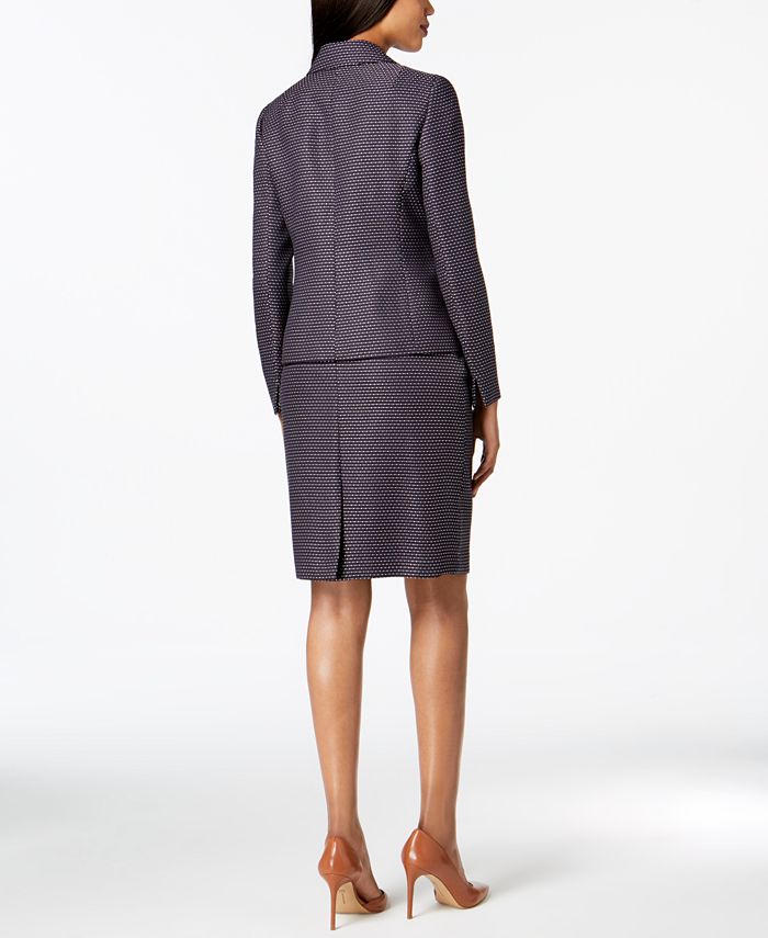 Le Suit Three-Button Tweed Skirt Suit, Regular & Petite - Macy's