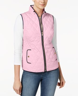 petite quilted vest