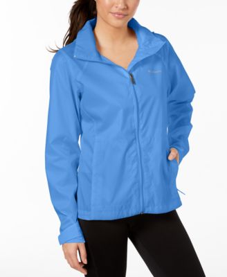 blue rain jacket women's