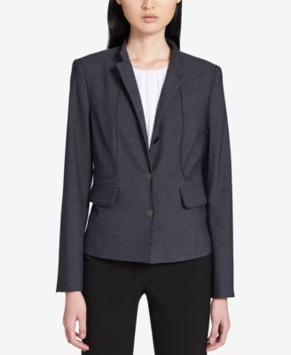 Calvin Klein - Mandarin-Collar Blazer
