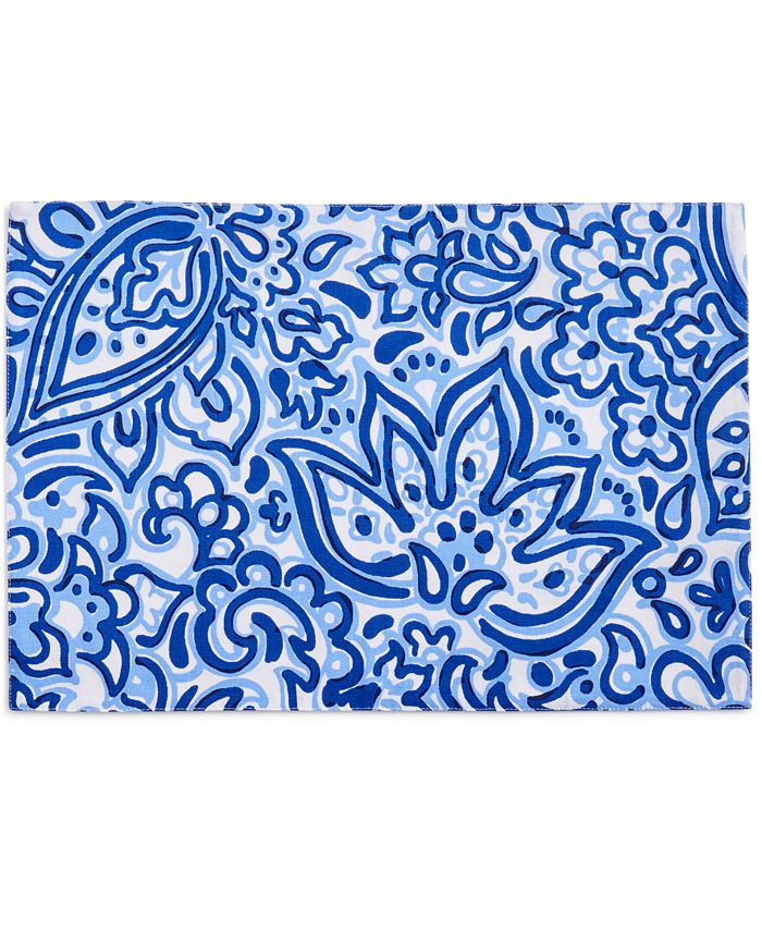 kate spade new york CLOSEOUT! Cypress Street Navy Placemat Macy's