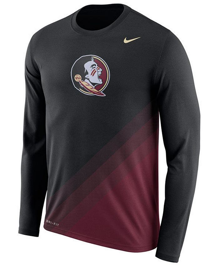Nike Men's Florida State Seminoles Legend Sideline Long Sleeve T-Shirt ...