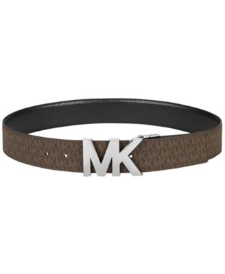 michael kors logo plaque belt