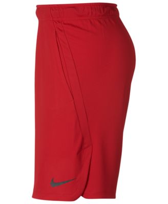 red and black nike shorts