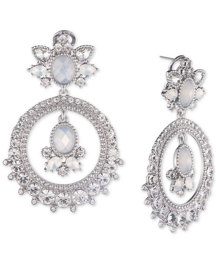 Marchesa Crystal & Stone Orbital Chandelier Earrings Macy's