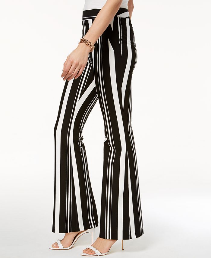 INC International Concepts I.N.C. Curvy Striped PontéKnit Bootcut