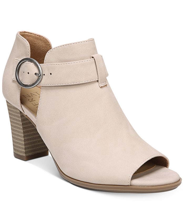 naturalizer peep toe booties