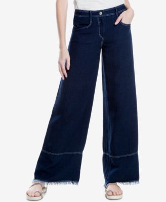 Max Studio London - Fringe-Hem Wide-Leg Pants