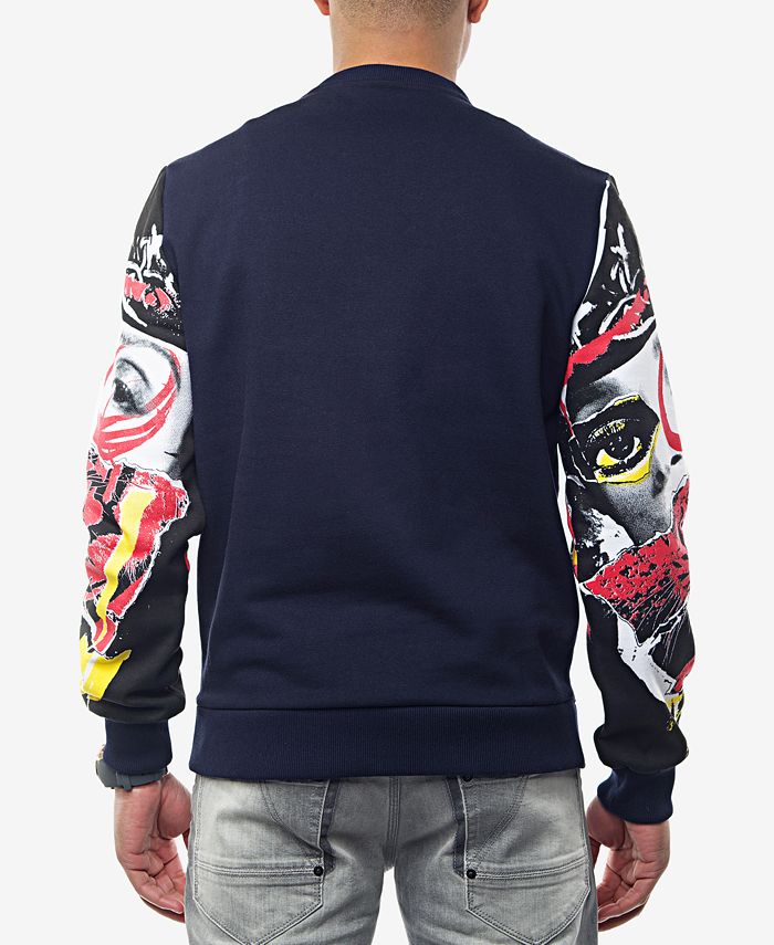 Sean John Men's PrintedSleeve Sweatshirt, Created for Macy's Macy's