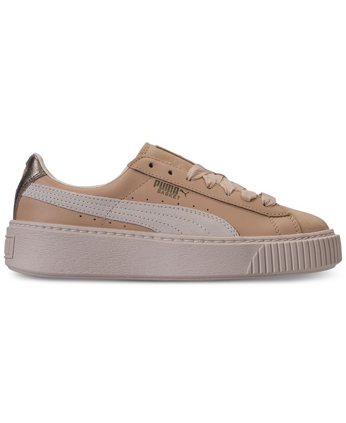 Puma Women's Basket Platform Up Casual Sneakers from Finish Line - Macy's