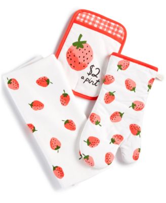 strawberry kitchen towels