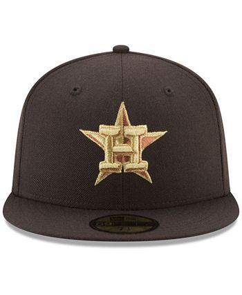 Houston Astros New Era x Felt 59FIFTY Fitted Hat - Brown