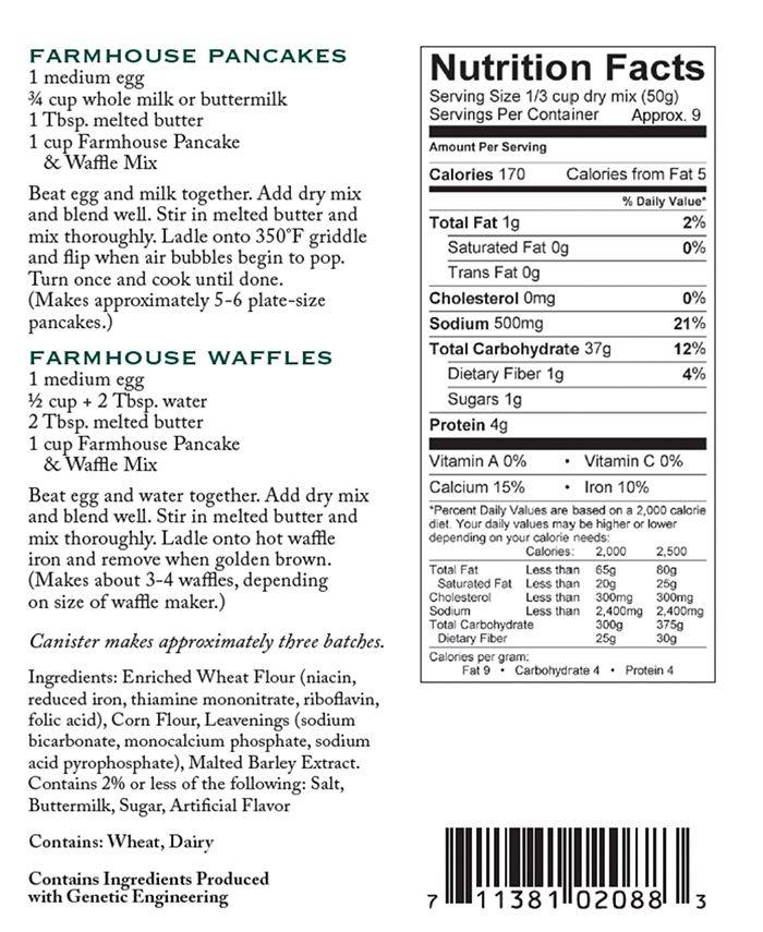 Stonewall Kitchen Small Farmhouse Pancake & Waffle Mix Macy's