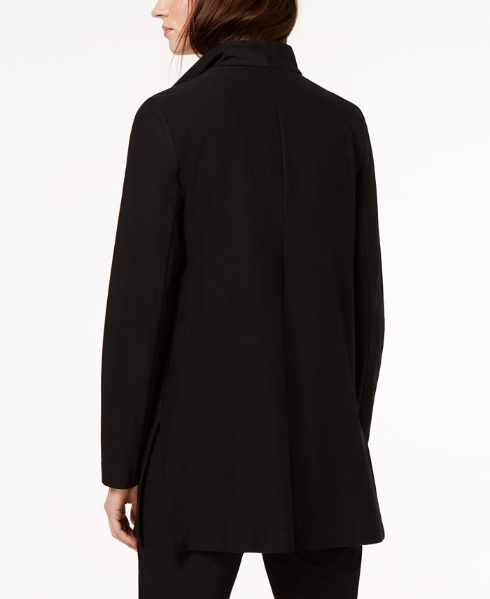 Eileen Fisher HighCollar Washable Crepe Topper Jacket Macy's