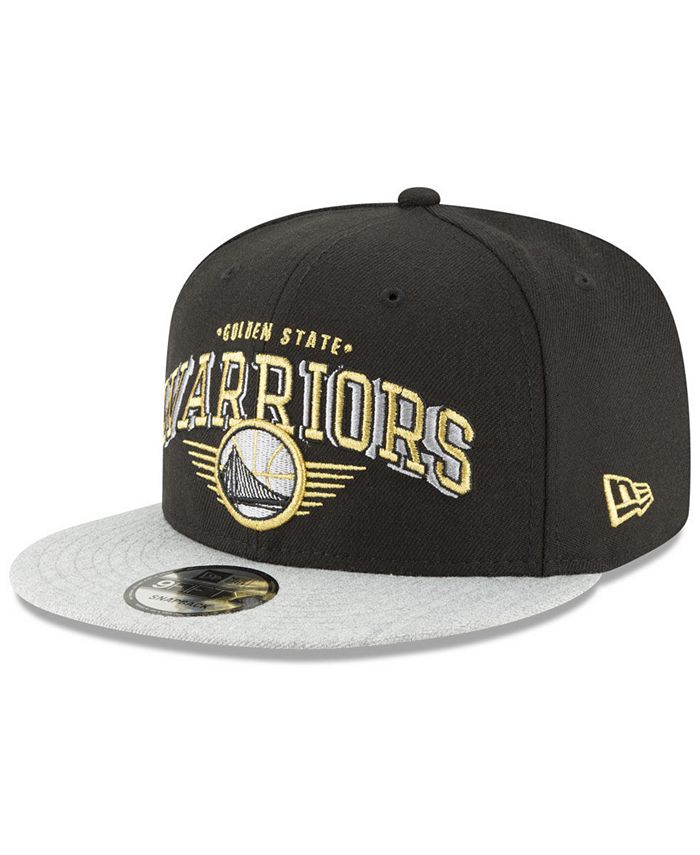 New Era Golden State Warriors Gold Mark 9FIFTY Snapback Cap - Macy's
