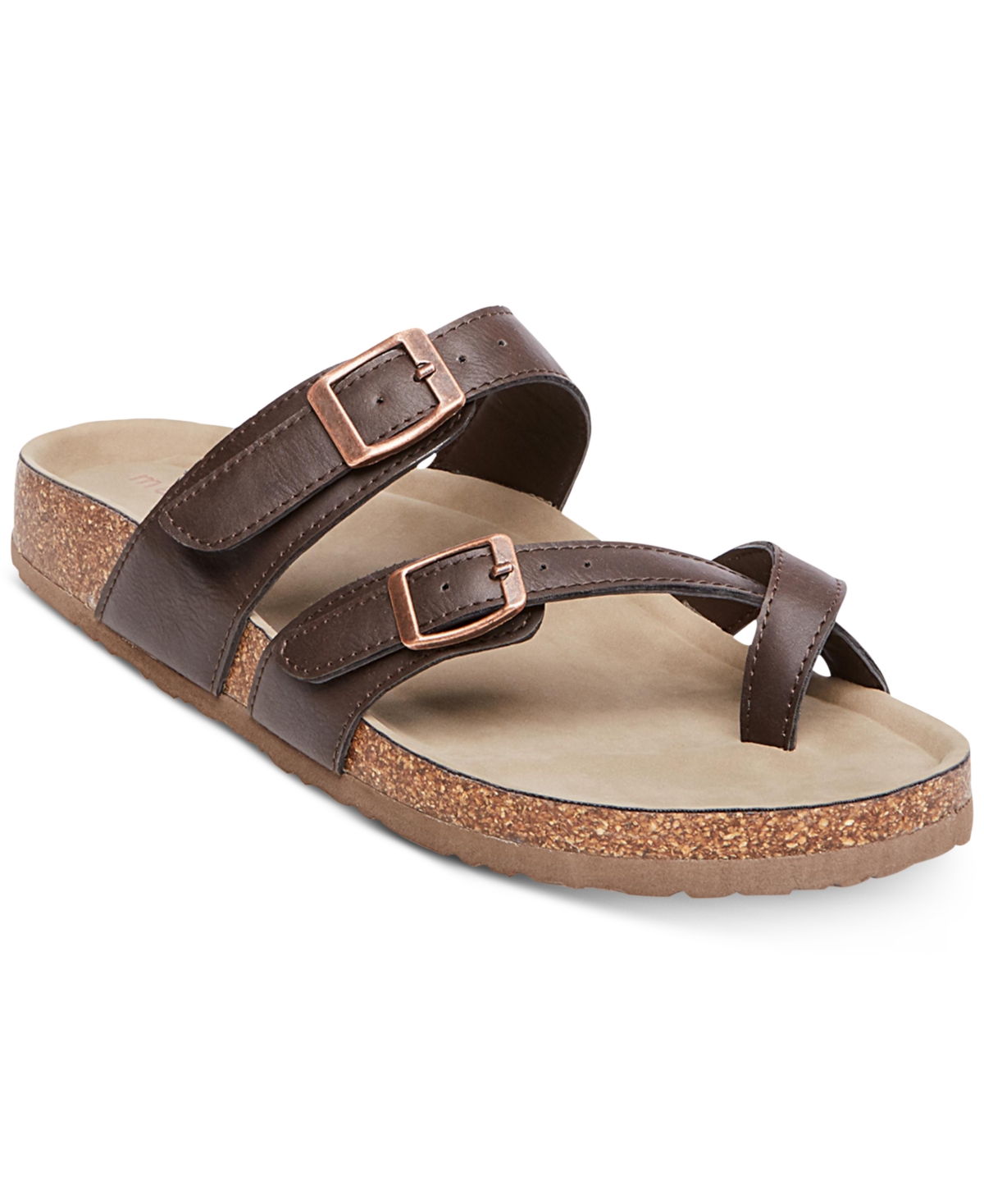 Bryceee Footbed Sandals - Dark Brown