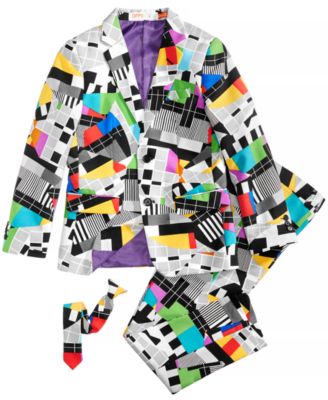 OppoSuits - Testival Slim-Fit Suit & Tie Set, Big Boys (8-20)