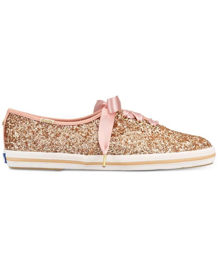 keds x kate spade new york glitter dipped satin lace sneakers