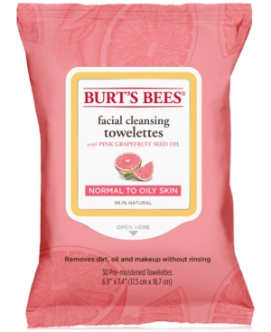 UPC 792850018143 product image for Burt's Bees Facial Cleansing Towelettes - Pink Grapefruit, 30 count | upcitemdb.com